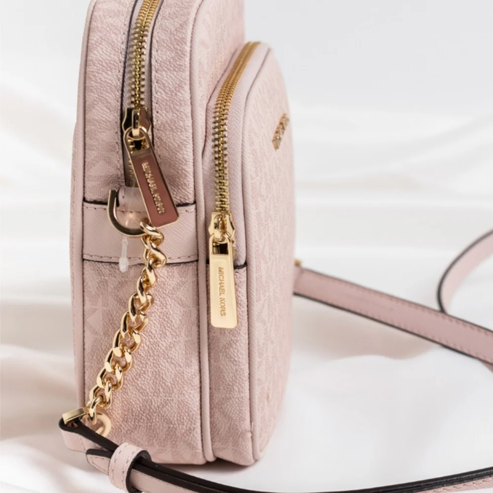 MICHAEL KORS Jet Set Travel Medium Logo  Crossbody Bag - Picture 4 of 7